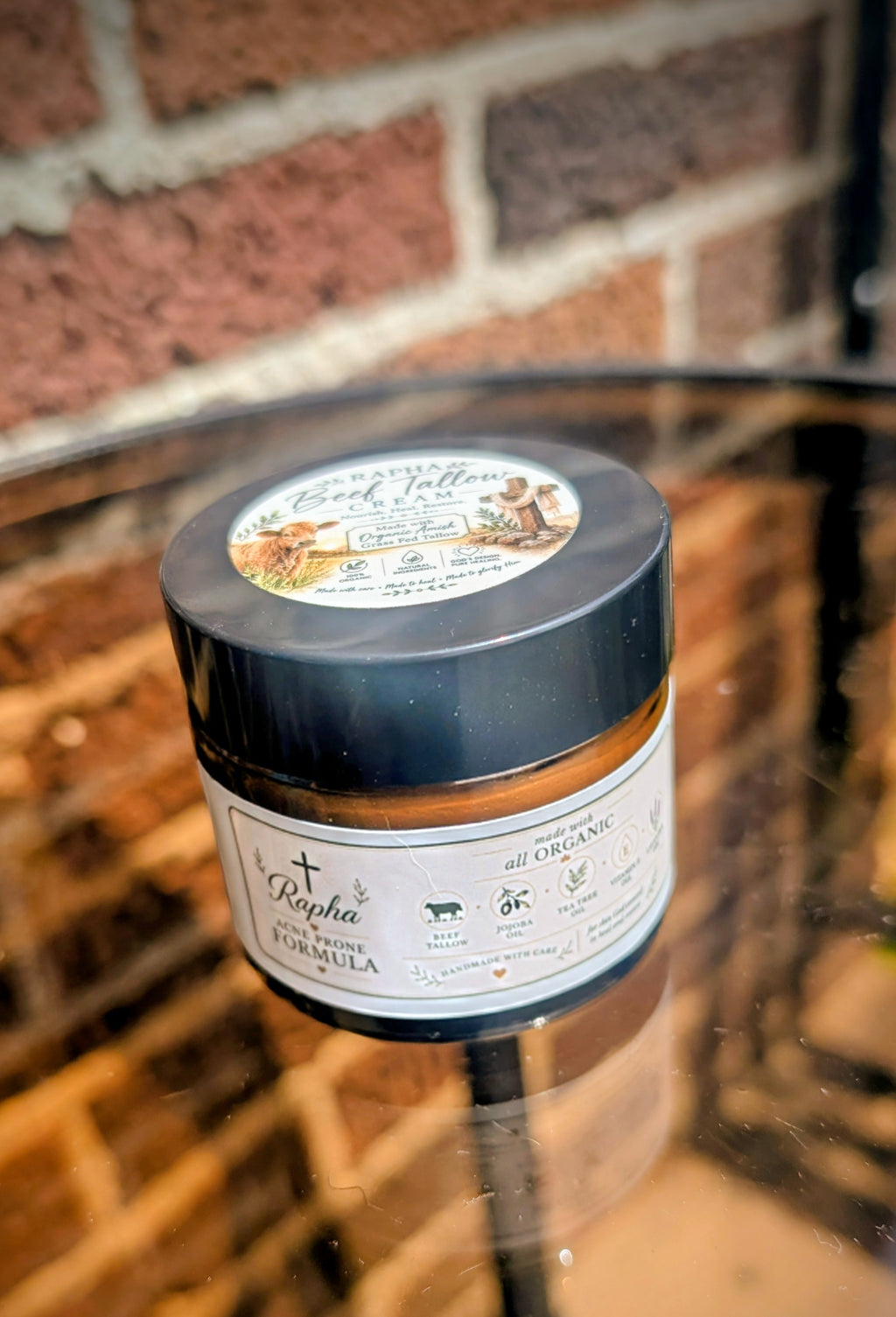 Acne Prone Skin Tallow Cream 2oz Jar