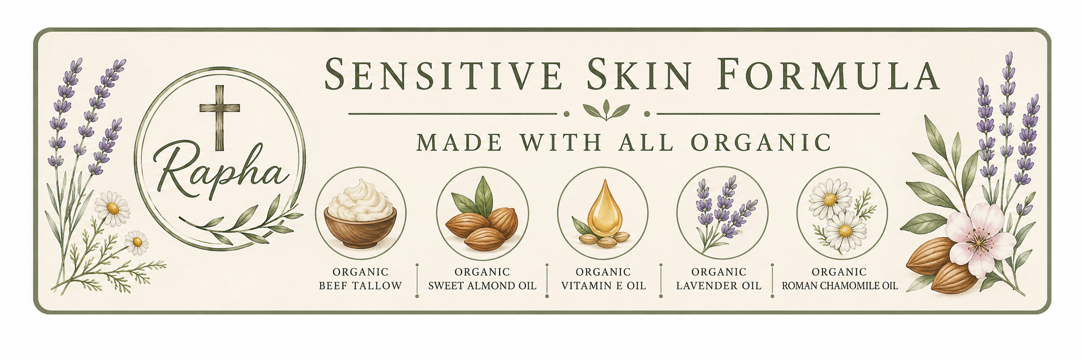Sensitive Skin Tallow Cream 2oz Jar
